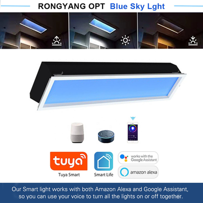 kopen 1200x300 duurzaam kunstmatig LED dakraam plafondpaneel 100W 5500 lumen online vervaardiging