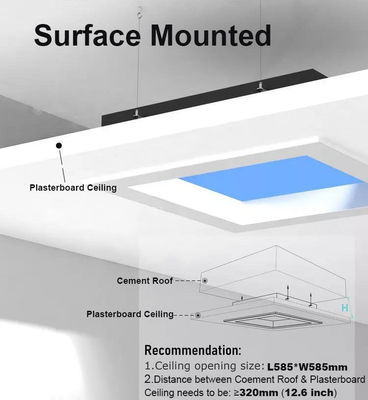 kopen 75W Vlak Paneel Nachtlamp voor Veelzijdige Toepassingen CCT 2100K-7500K online vervaardiging