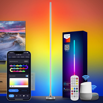 kopen Hotelkantoor LED RGB-hoeklamp Aluminium silicagelmateriaal online vervaardiging