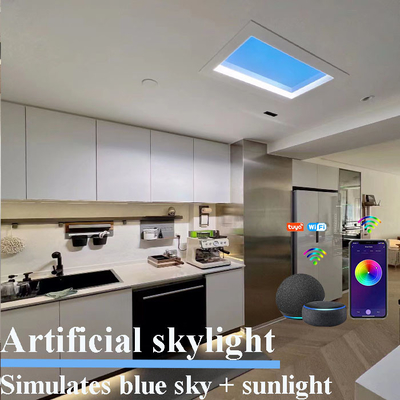 kopen Dimmable Tuya Slimme Wifi leidde Vals Faux-Dakraamcomités Kunstmatig Circadiaans Zonlicht online vervaardiging