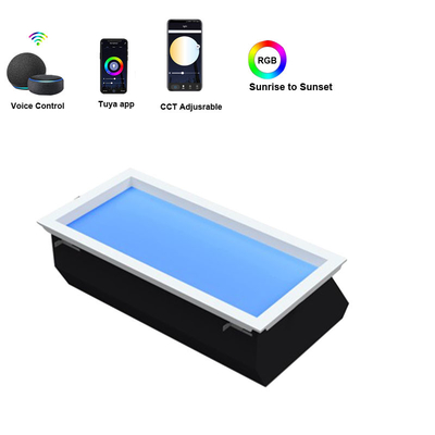 ROHS Plafond Kunstmatige LED Dakraam bootst zonlicht Verzonken 30x60 CCT 6500K