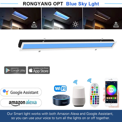 Slimme 40W Sky Plafondlamp Realistisch Daglicht Afstandsbediening/APP Besturing Wereldwijde Spanning