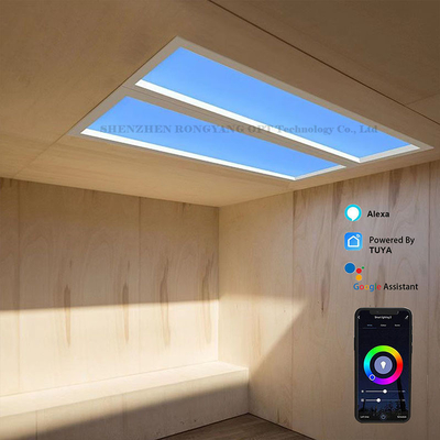 110VAC Virtueel Kunstmatig LED Dakraampaneel Dimmen 60x120 CCT 6500K 8000lm