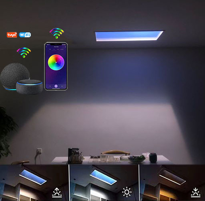 CRI 90 6000lm Kunstmatig zonlichtpaneel 110VAC Circadiaans ritme voor kantoor