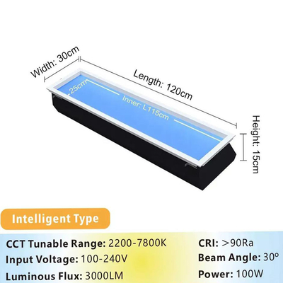 Twee-modus CCT stemgeactiveerd kunstmatig LED-verlichting met afstandsbediening
