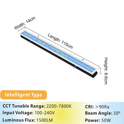 50W dakraam LED-paneel licht 86mm Dun 2000LM 100-240V L1150 XW 140 X H86mm