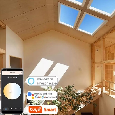 Wifi en Bluetooth-gecontroleerde dimbaar dakraam plafondlamp met plafondreservehoogte