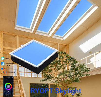 60x60cm Sky Cloud LED plafondpaneel licht 100W therapie RGB opbouwmontage