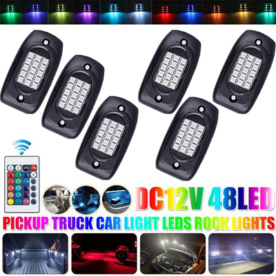 Waterdichte LED RGB Rock Lights Kit APP Control Multi Function