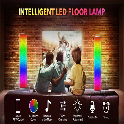 Polypropyleen 20W RGB-hoekvloerlamp Smart Phone App-bediening 16 miljoen kleuren