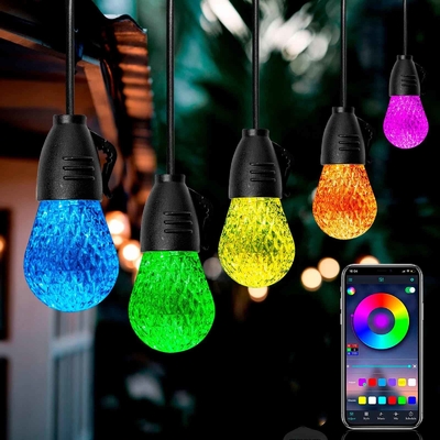 Stabiele DC12V RGB Outdoor Lichtslingers APP Controle Multifunctioneel