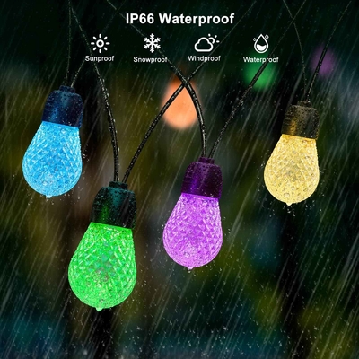 IP65 Waterdichte RGB String Light Outdoor Onbreekbaar 48FT Dimbaar