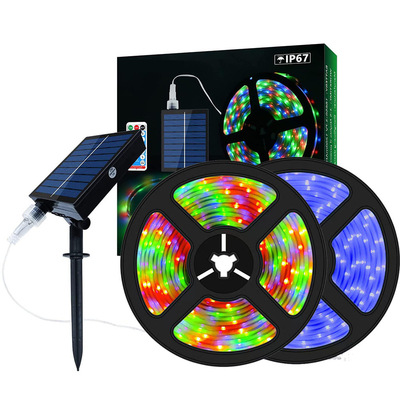 CCT 2700K-6500K Solar Strip Lights voor tuin RGB weerbestendig