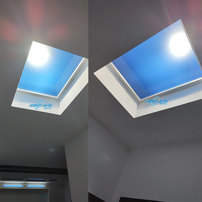 Ronde 4ft kunstmatige zonnescherm biedt verstelbare zonlicht simulatie voor optimaal comfort