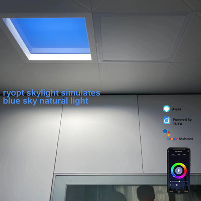 De oppervlakte zet van het Vlakke LEIDENE van 100W Controle van Tuya Comité Lichten de Natuurlijke Zonlicht op