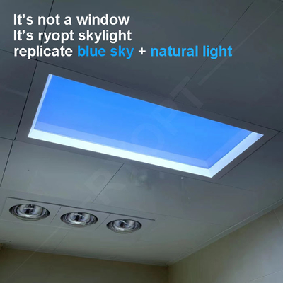 2x2 slanke Vierkante Geleide het Comité 220V van het Hemelplafond Kunstmatige Daglicht Blauwe Hemel Lichte Dali 1V-10V