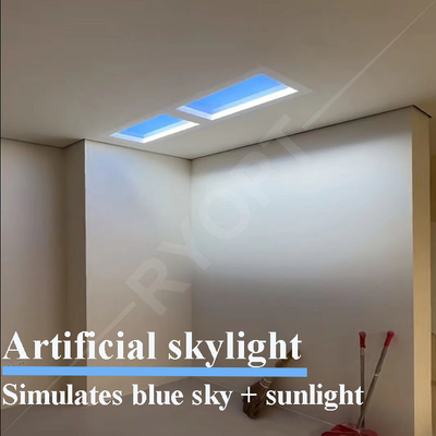 Van de kunstmatige de Dakramen LEIDENE van Daglicht Valse Faux Comité Tuya Alexa Control Wolken het Blauwe Hemel