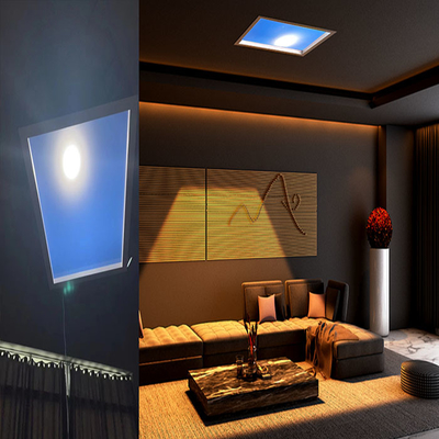 Smart Tuya Slim kunstmatig dakraam LED Blauwe hemel Plafond Zonnepaneel