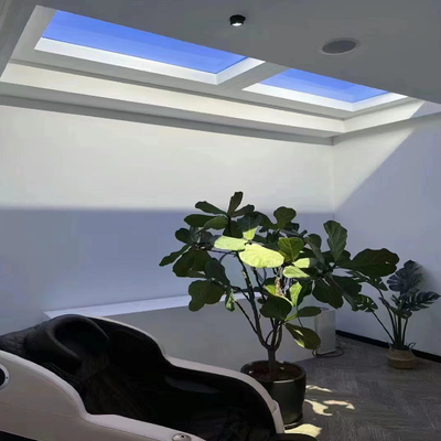 1200x600 Vervalsingsvenster lichtpaneel Blauwe hemel licht Circadiaans ritme Natuurlijk zonlicht