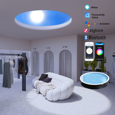 Afstembare 600 mm kunstmatige dakraam panelen, plafond LED-paneel Simuleren zonlicht