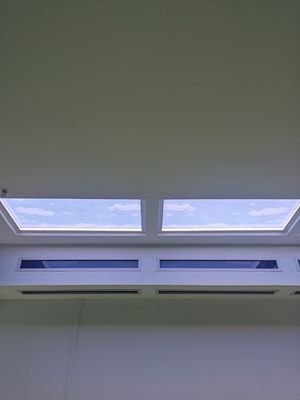 High Power 2ft LED Skylight Panel 150W AC100-240V Mesh 5.0 En DALI Control Zonopgang Tot Zonsondergang Effecten