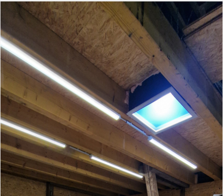 30M Projectieafstand en 6500K Kleurtemperatuur Kunstmatig Zonnepaneel voor Binnenverlichting
